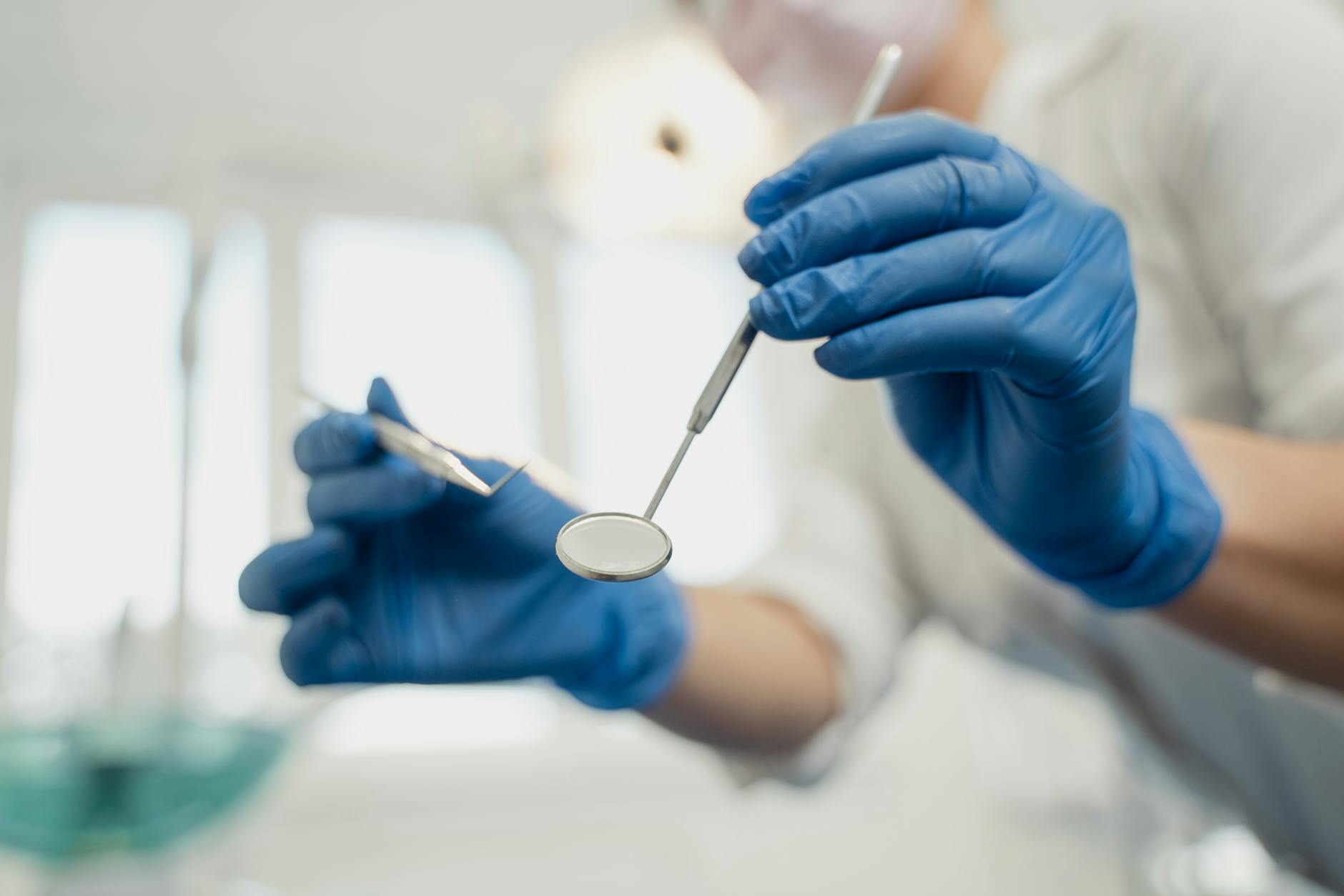 close up photo of dental tools